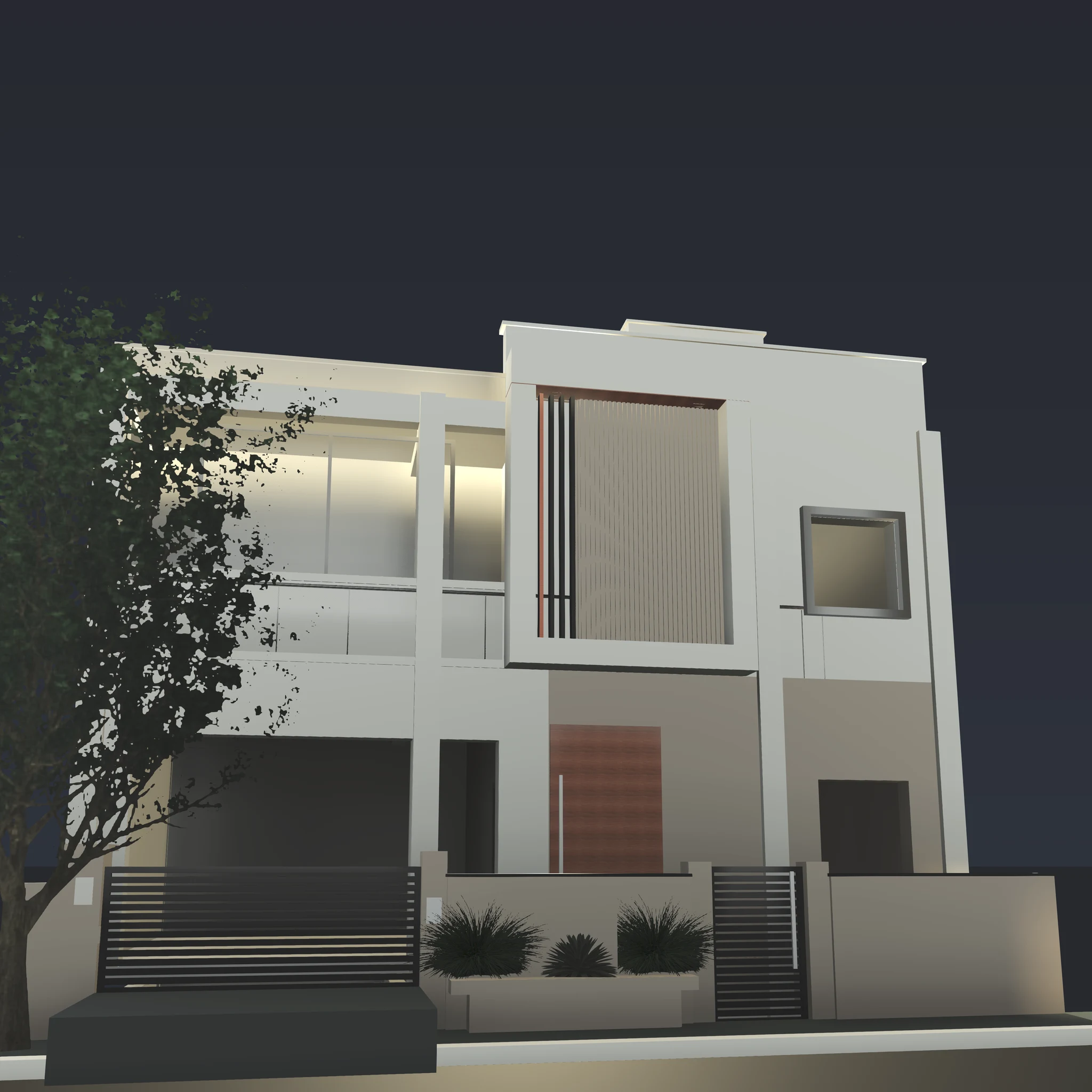 35x60 Modern Contemporary Luxury Villa 3D Elevation
